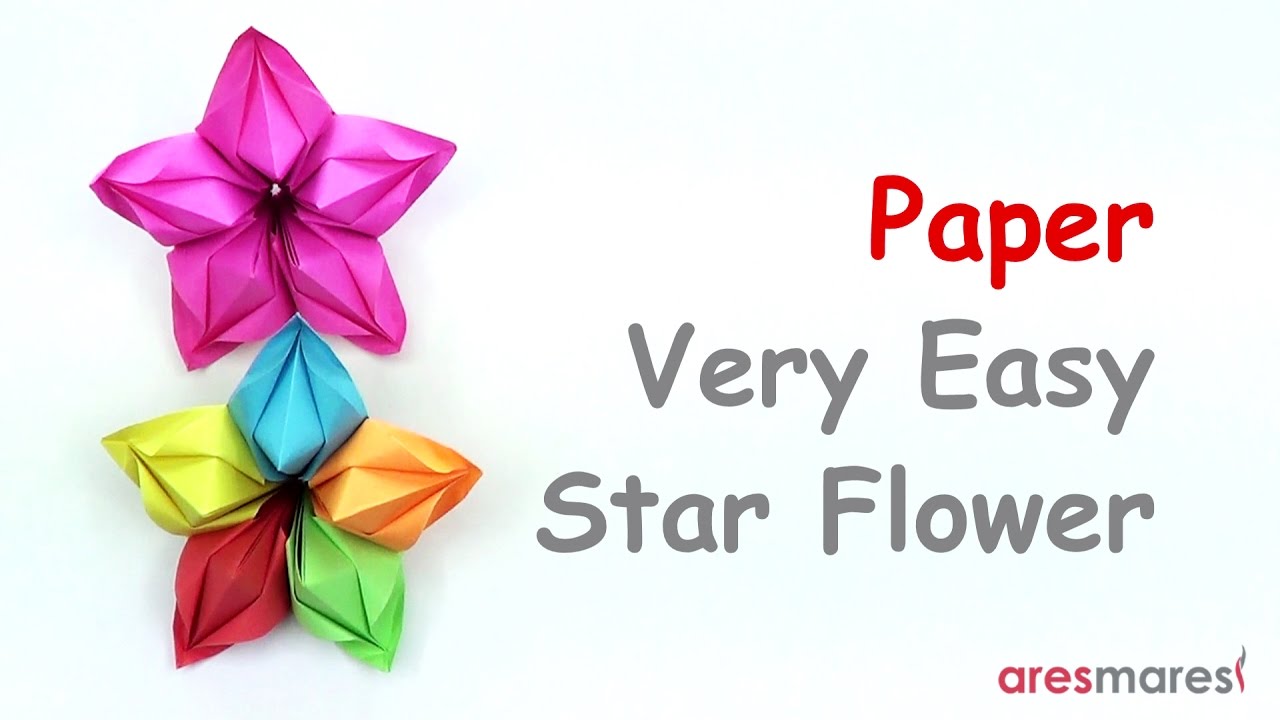 Paper Very Easy Star Flower (easy - modular)