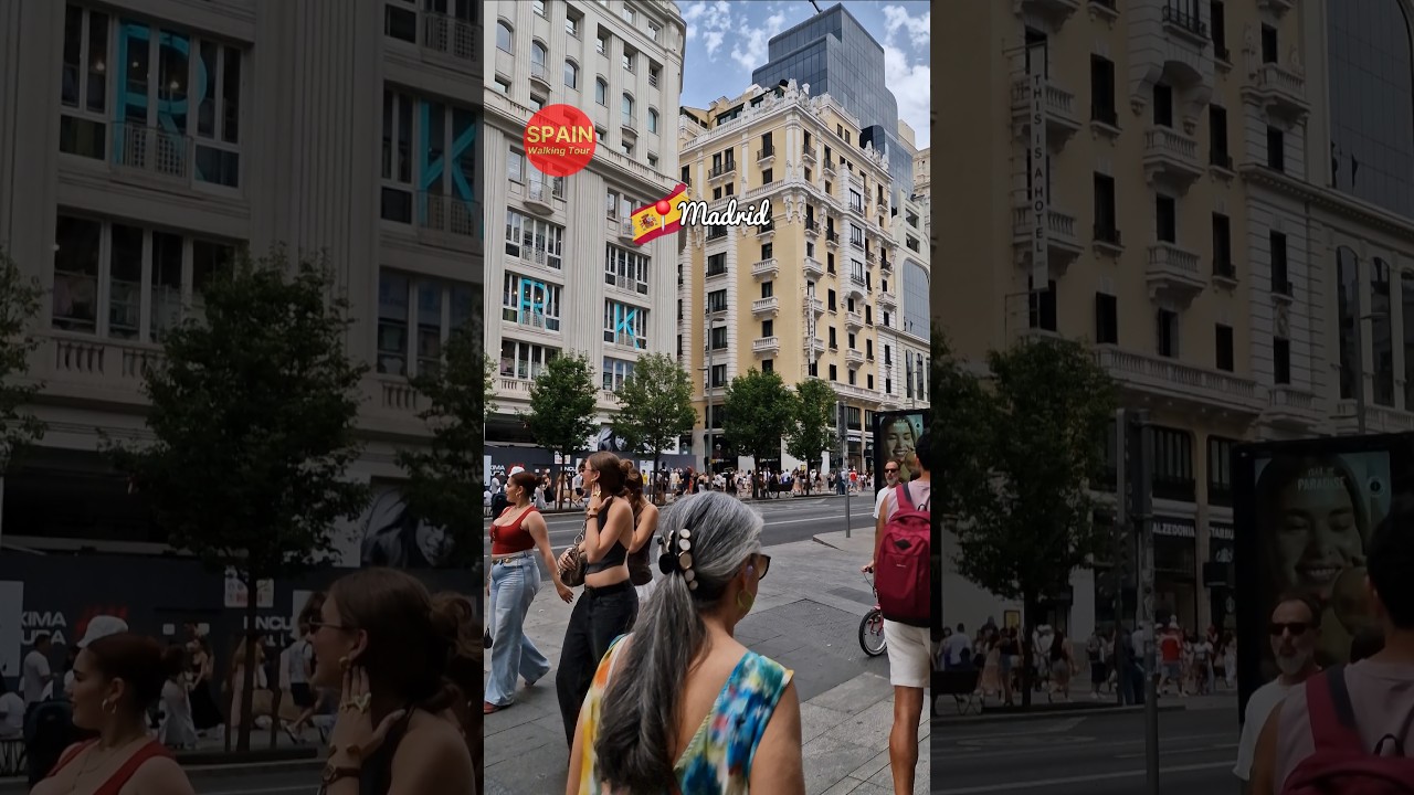 📍MADRID 🇪🇸 Walk through Europe's Most Charming Capital City ❤️ #spain #travel #beautiful #city #walk