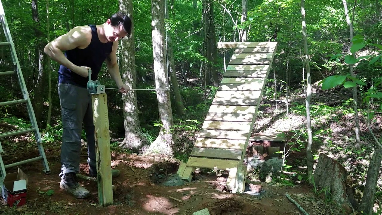 Homemade drawbridge - first test run