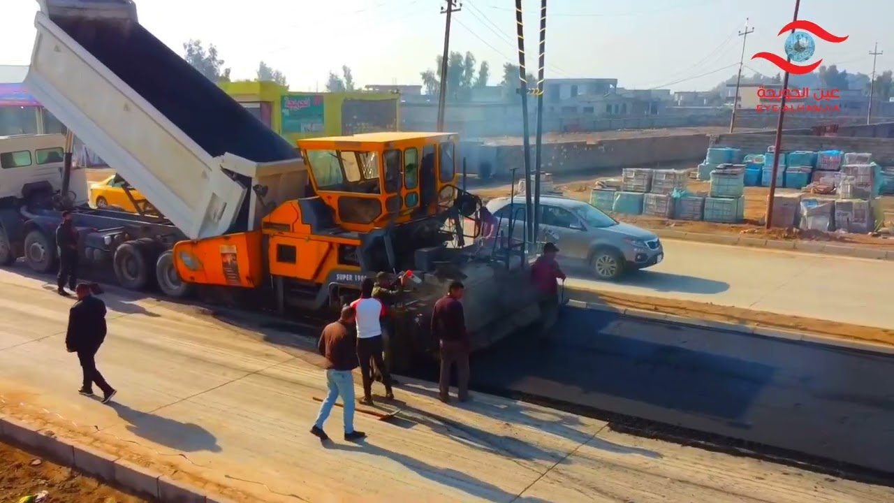 بالفيديو جانب من تبليط مدخل الحويجة طريق البكارة