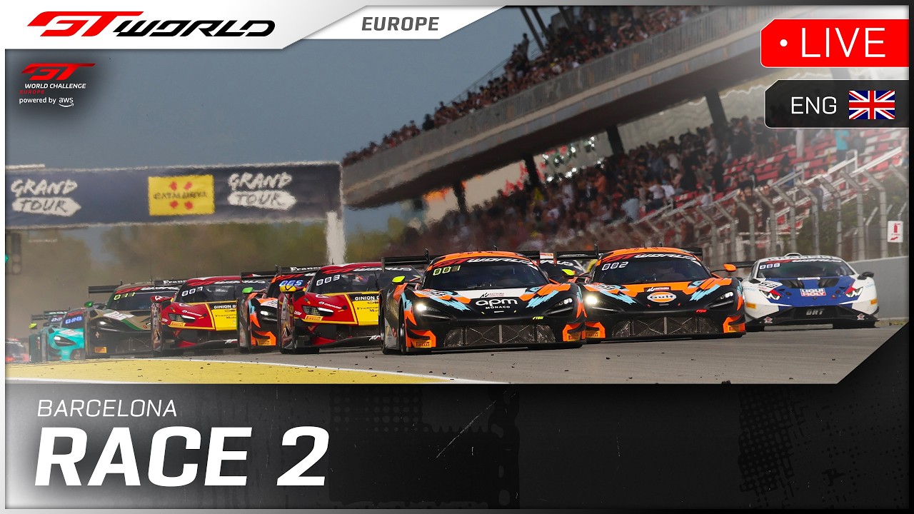 LIVE | Race 2 | Barcelona | GT World Challenge powered by AWS 2026 (English)