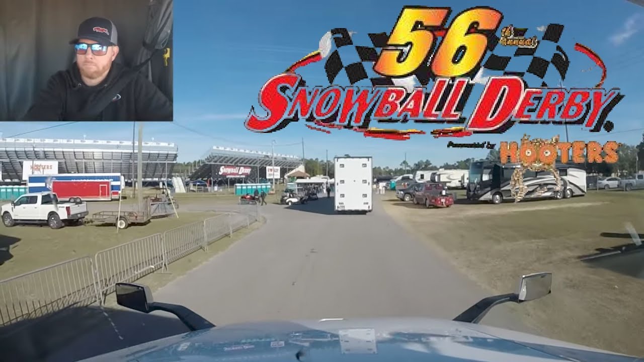 Hauler Parking at 5 Flags Speedway for the 56th Annual Snowball Derby!