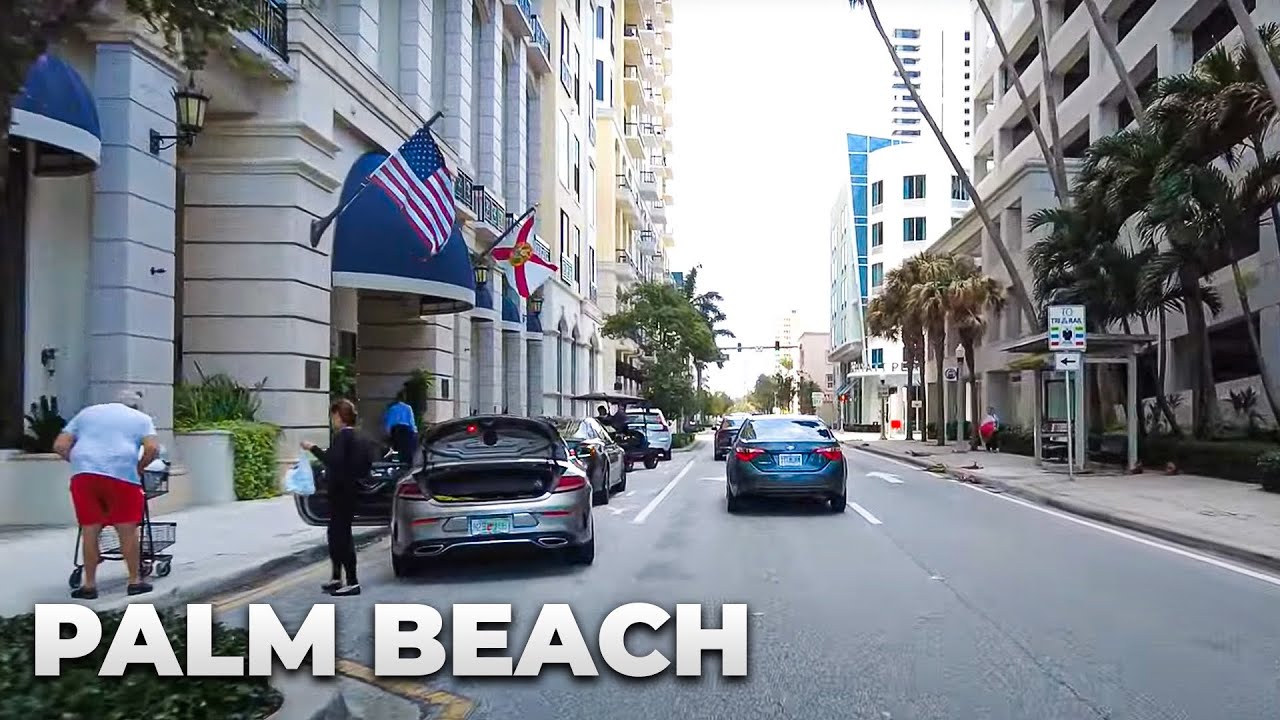 Palm Beach Scooter Ride : Worth Avenue, Mar-A-Lago Club & Rosemary Square in June 2022