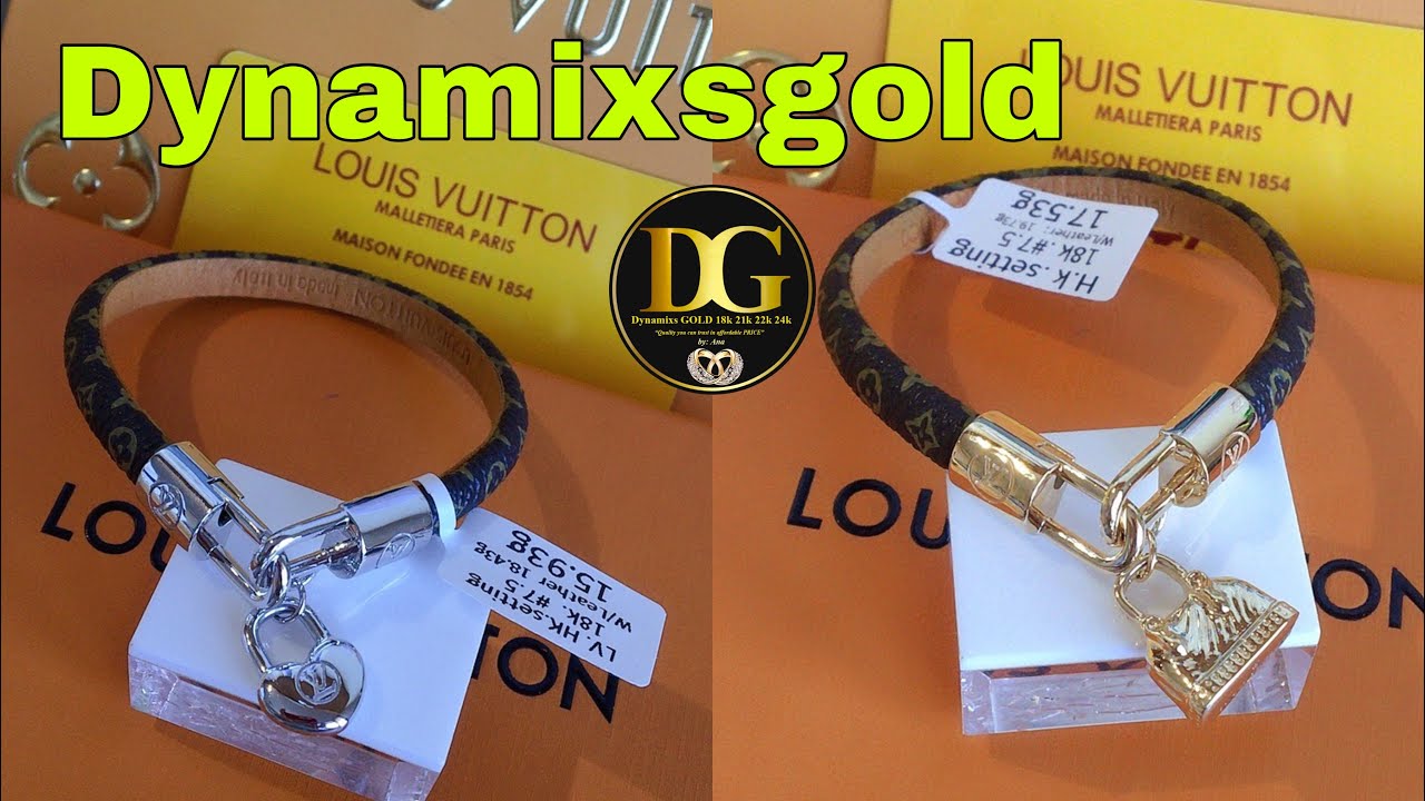 Louis Vuitton Bracelet 18K HK Setting with Weight and Price | Dynamixsgold #dynamixsgold