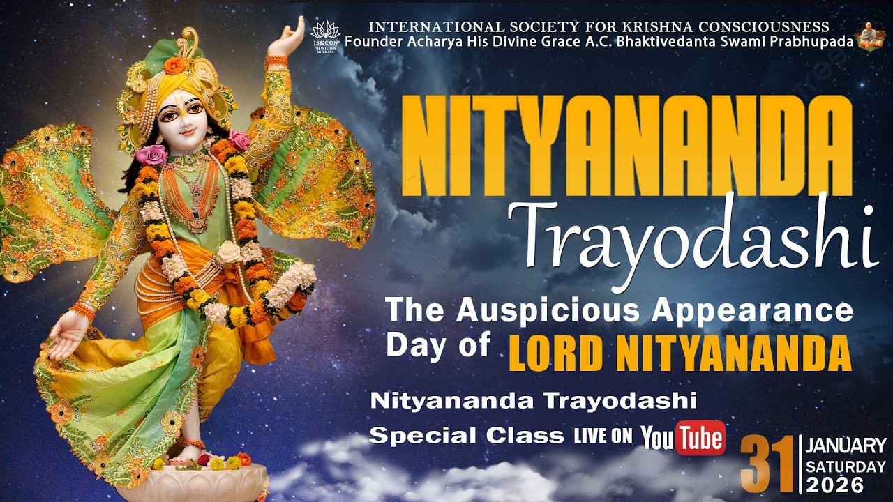 Nityananda Trayodashi Special Class by HG Rishi Kumar Prabhu 