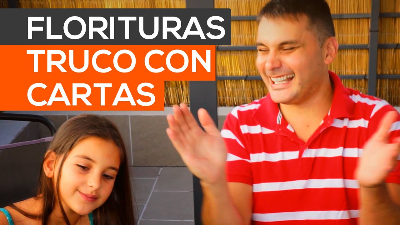 Carta cambia por otra en el aire, truco de magia con floritura revelado.