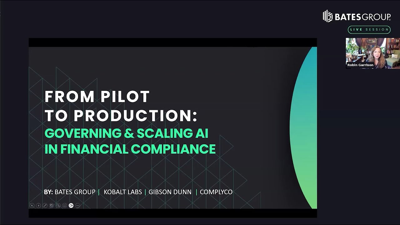 From Pilot to Production: Governing & Scaling AI in Financial Compliance