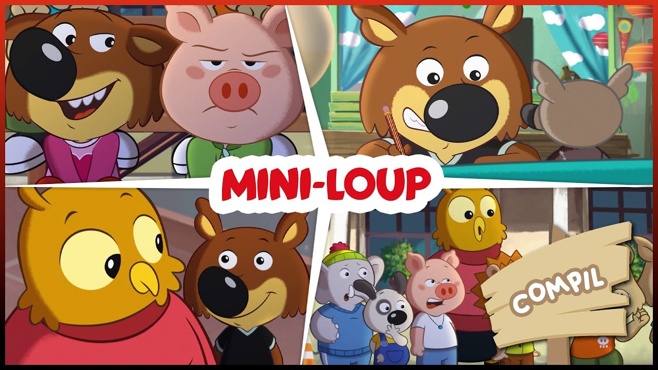 🐺 Mini Loup -  La rentrée scolaire 📚 | COMPILATION 2024