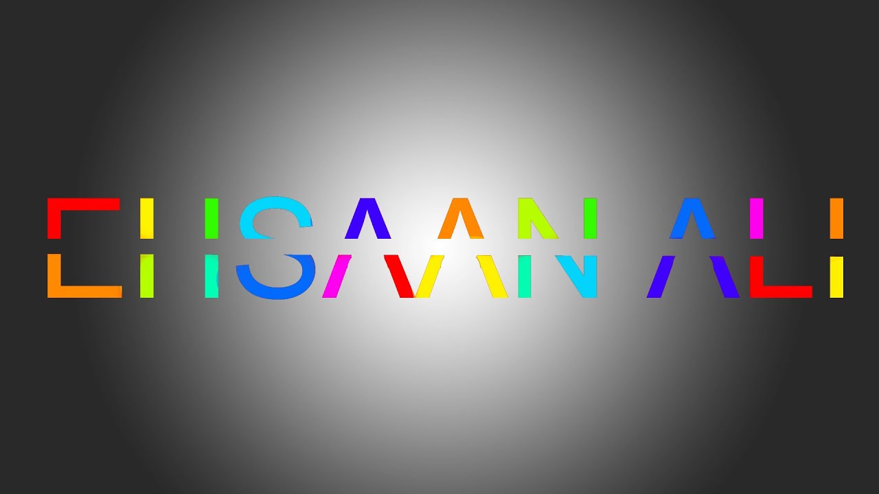 How to Make Ehsaan name Logo in adobe photoshop 7.0