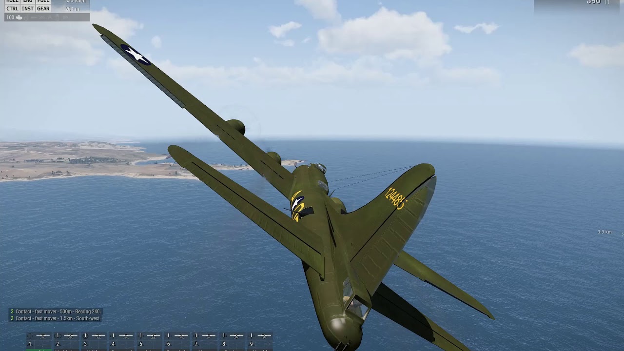 [ArmA 3] B-17 bomber ambushed by two Meschersmitts (TEST)