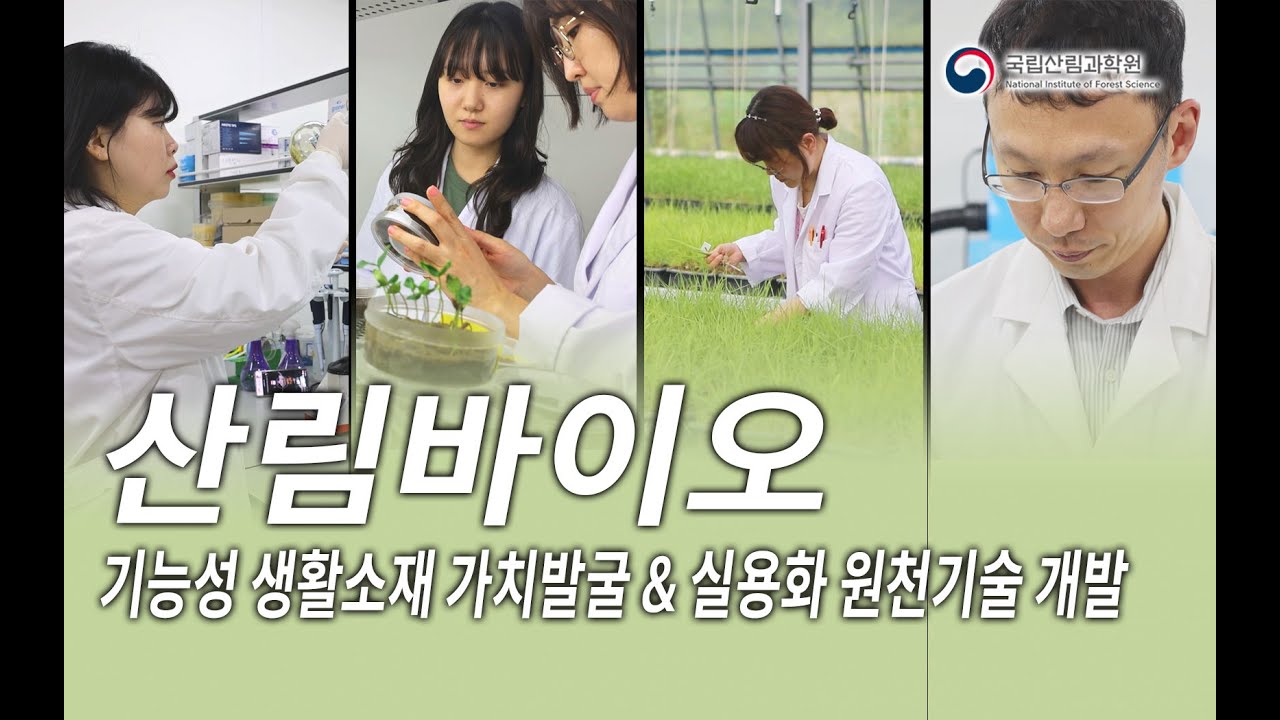 [산림과학] 기능성 신소재 발굴! 산림바이오소재연구