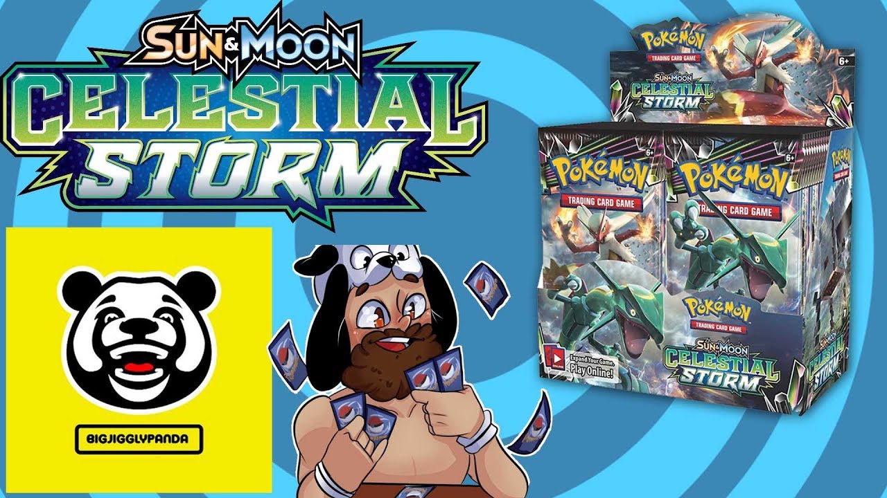 Opening a Pokemon Celestial Storm Booster Box with BigJigglyPanda!