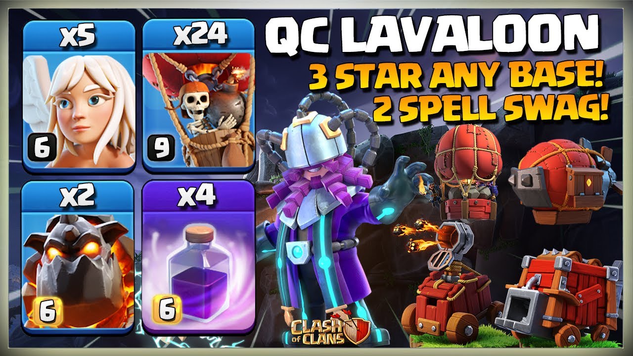 Updated! Most Powerful Th13 Attack - Th13 Queen Charge Lalo - Th13 Qc LaLo - Best Th13 Attack coc