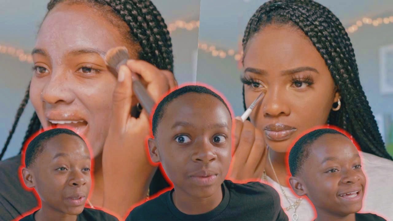 I let my brother do my makeup voiceover 😂