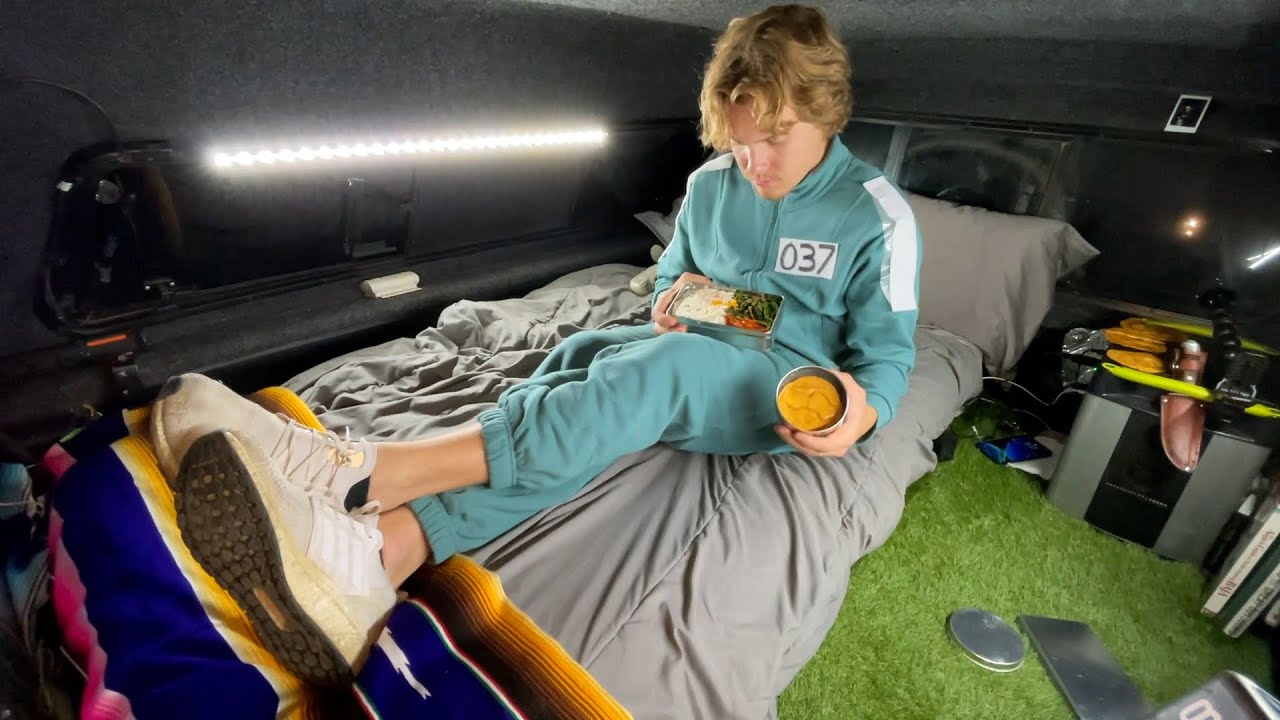 Squid Game Cooking - Truck Camping Meal
