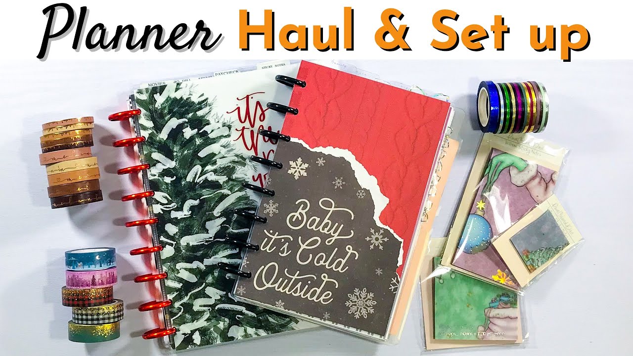 I'm Back! | Planner Set up | Simply Gilded Cookie Sticker Co Rose Colored Daze Haul | Randy4short