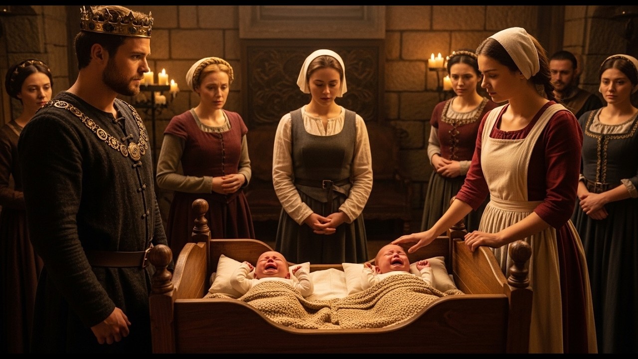The Alpha King’s Twin Heirs Screamed for Hours — Until the Rejected Omega Maid Touched Them