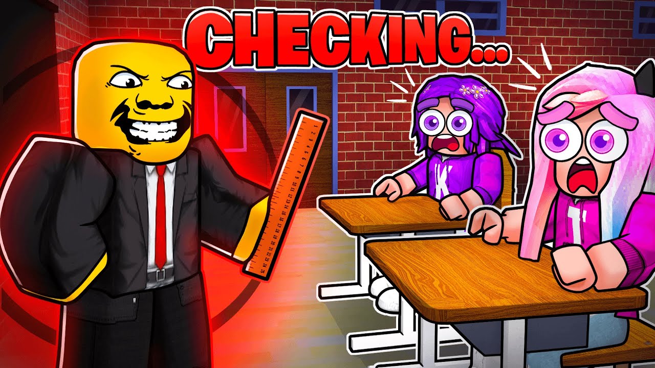 Странный строгий учитель в Roblox!