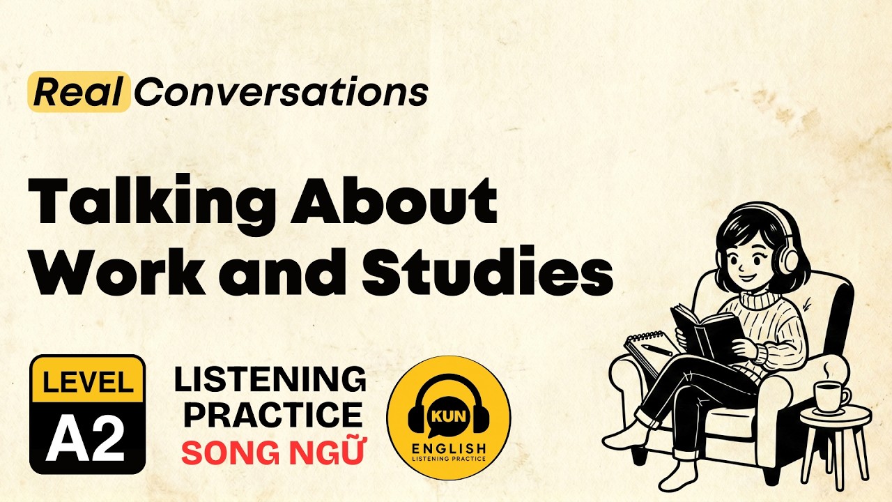 A2 English Listening Practice | Work and Studies for Beginners (Part 1)