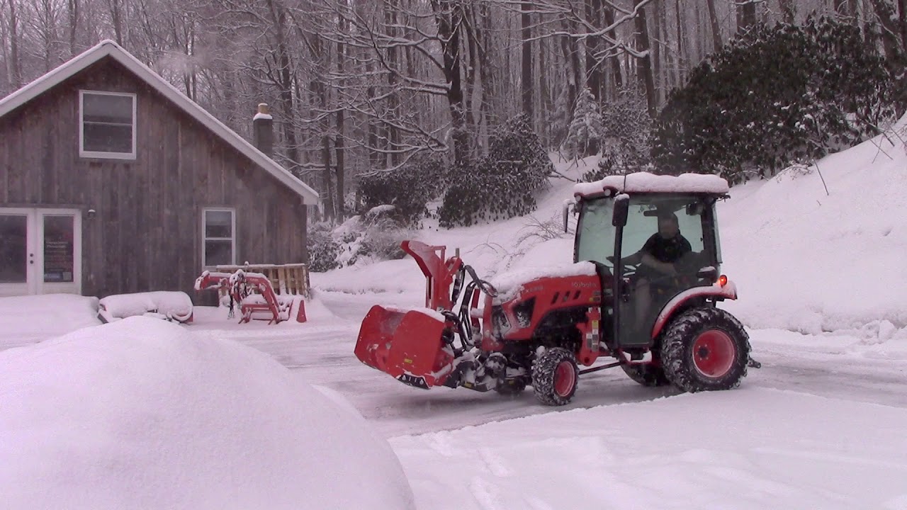 LX3310 with Kubota front mounted snowblower