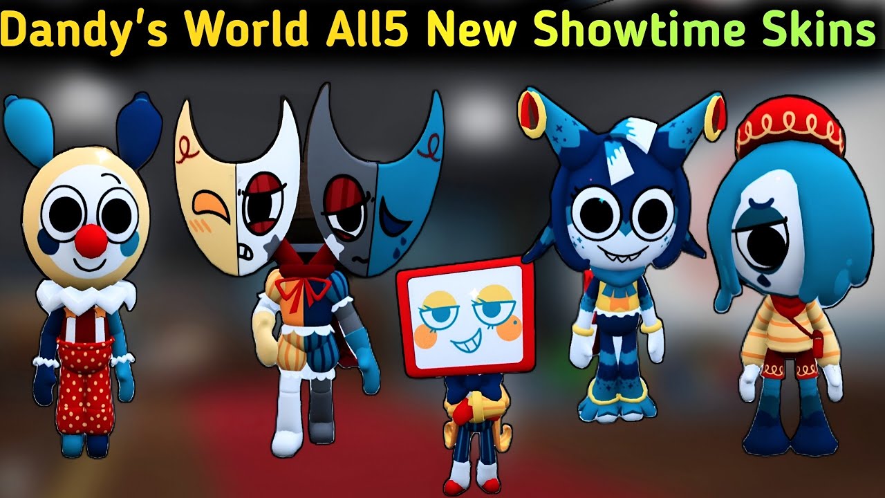 Dandy's World New Update All 5 Showtime Skins Gamepass Showcase | Dandy's World New Map + Skins