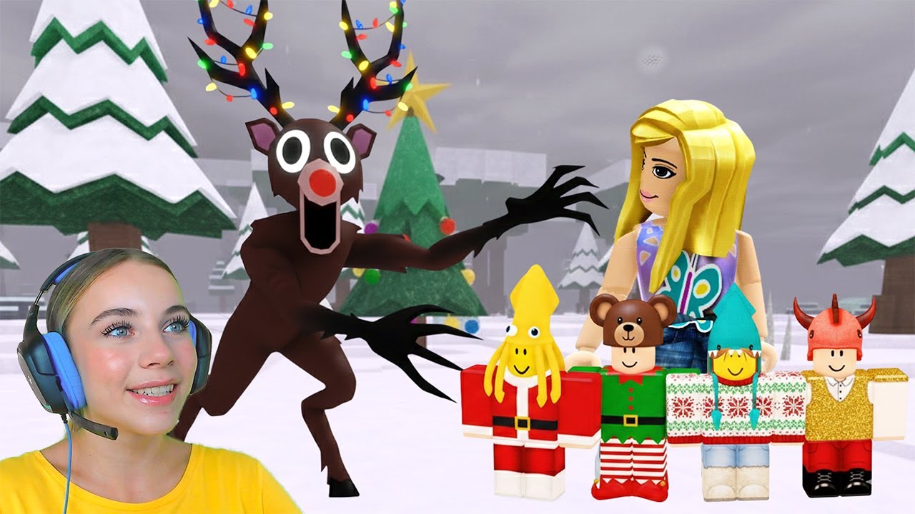 СПАСЛА ЭЛЬФОВ ОТ ОЛЕНЯ НА НОВЫЙ ГОД В 99 ДНЕЙ ВЫЖИВАНИЯ В ЛЕСУ в ROBLOX!