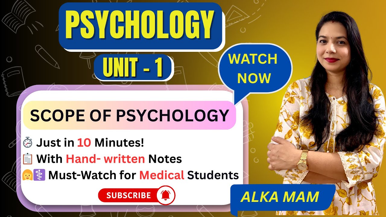 Scope of Psychology: branches, applications & role in paramedical fields | ALKA MADAM |