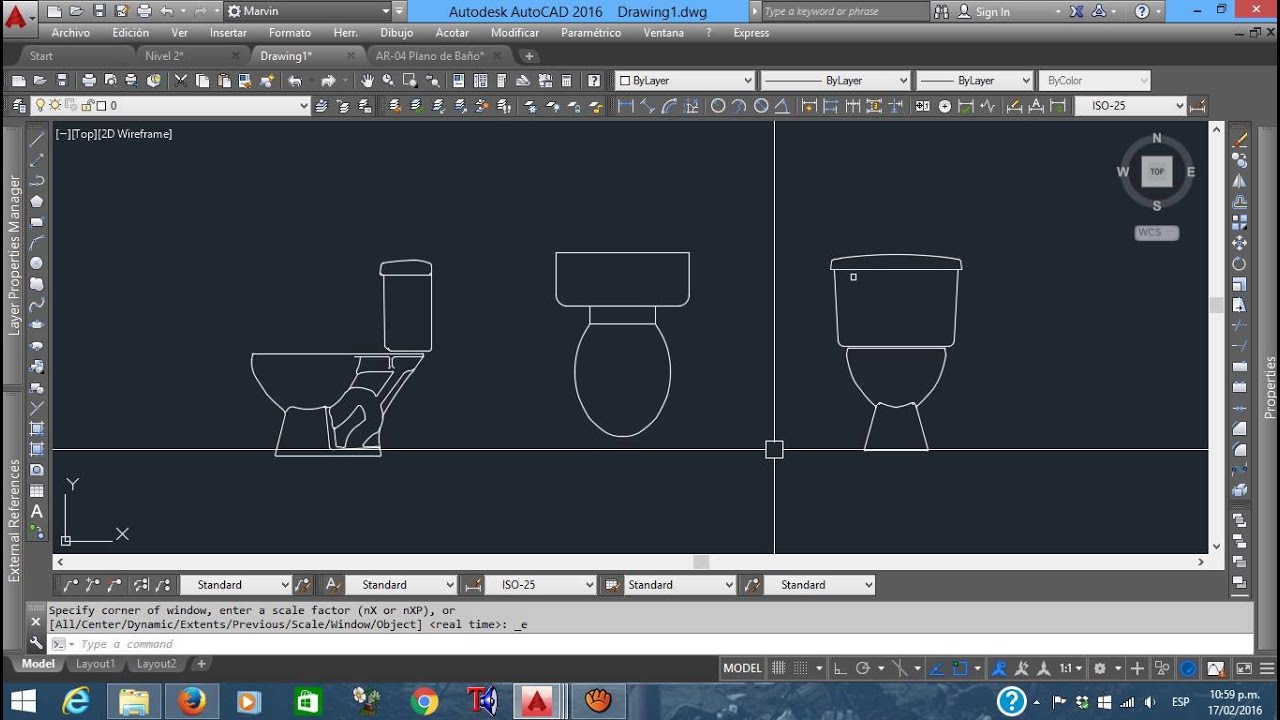 Introducción a AutoCAD Anotativo - 3 - Crear un bloque con visibilidad