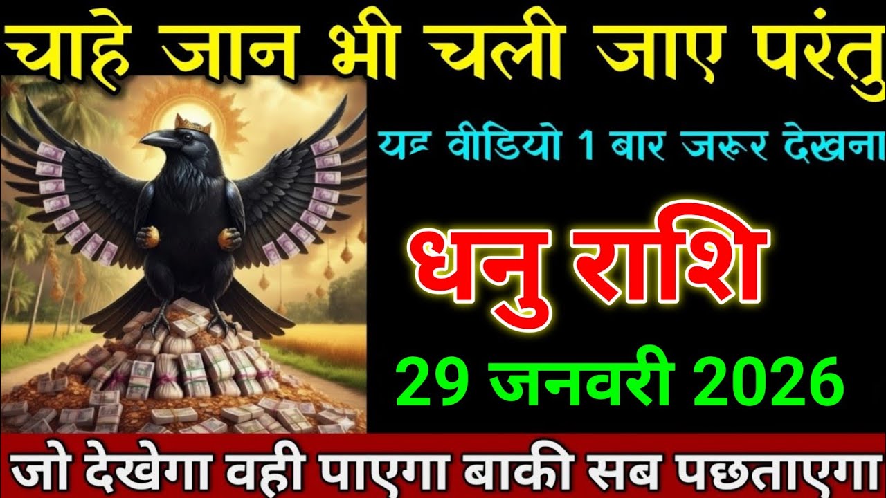 धनु राशि 24 जनवरी 2026 चाहे शरीर से प्राण निकल जाए परंतु ये वीडियो जरूर देखना। Dhanu Rashi 