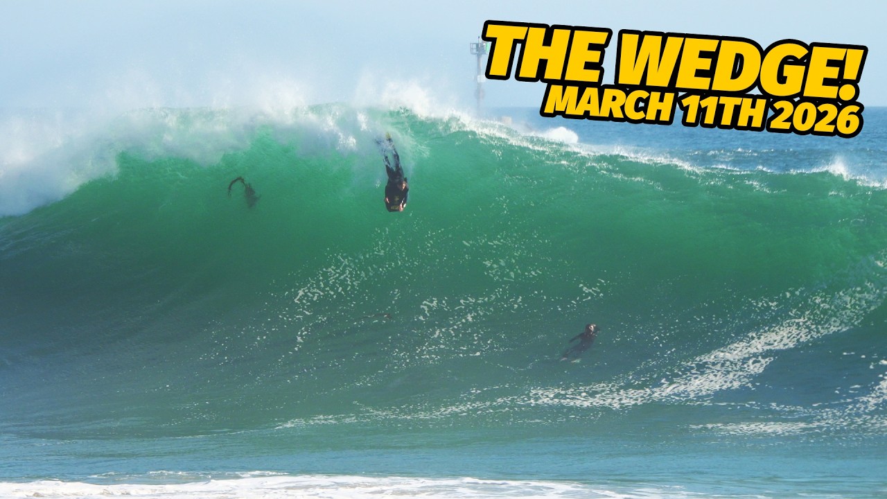 THE WEDGE IS BACK!!! INSANE WAVES & WIPEOUTS!!! (March 11th 2026)