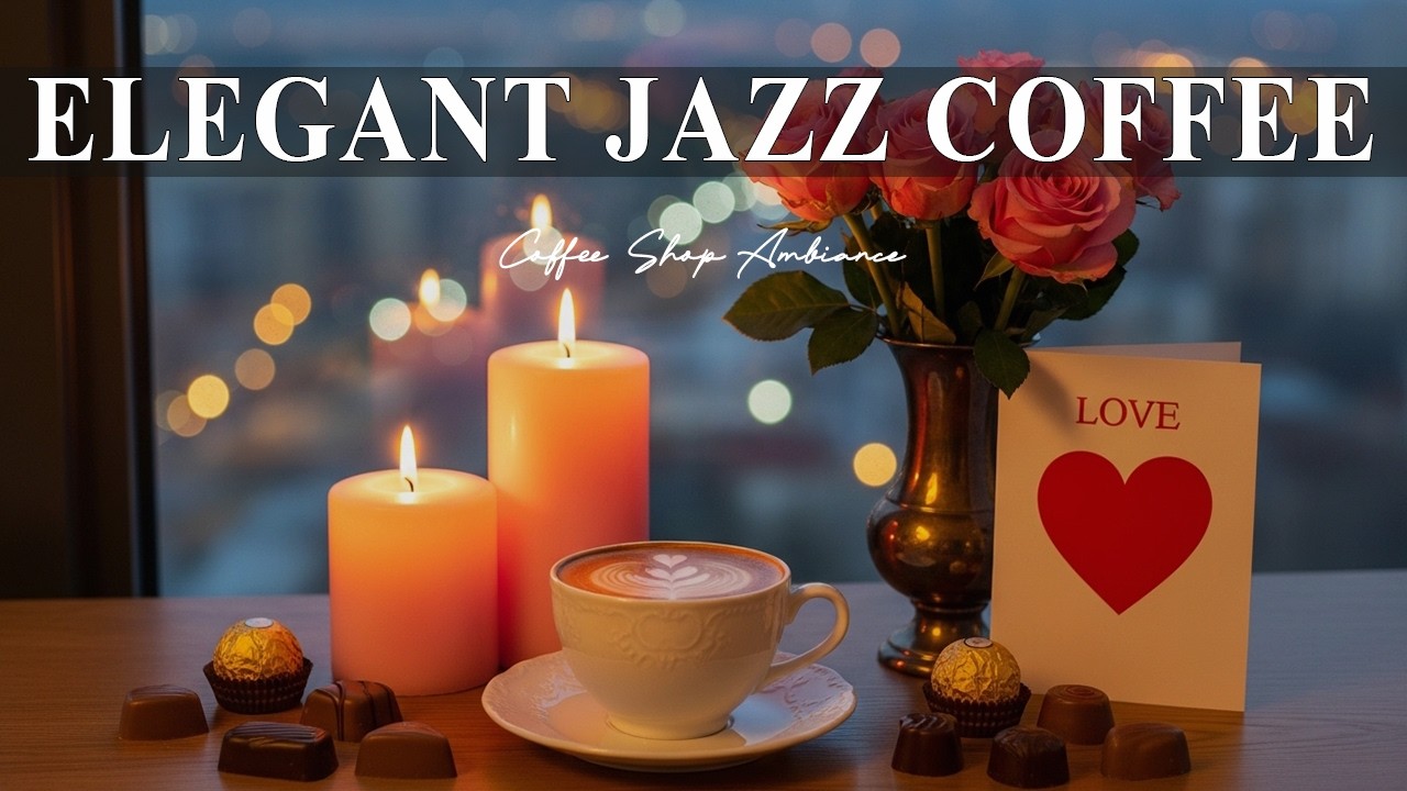Elegant Jazz Coffee Music Bossa Nova Jazz & Coffee Shop Vibes ~ Warm Piano for Relaxing Ambiance