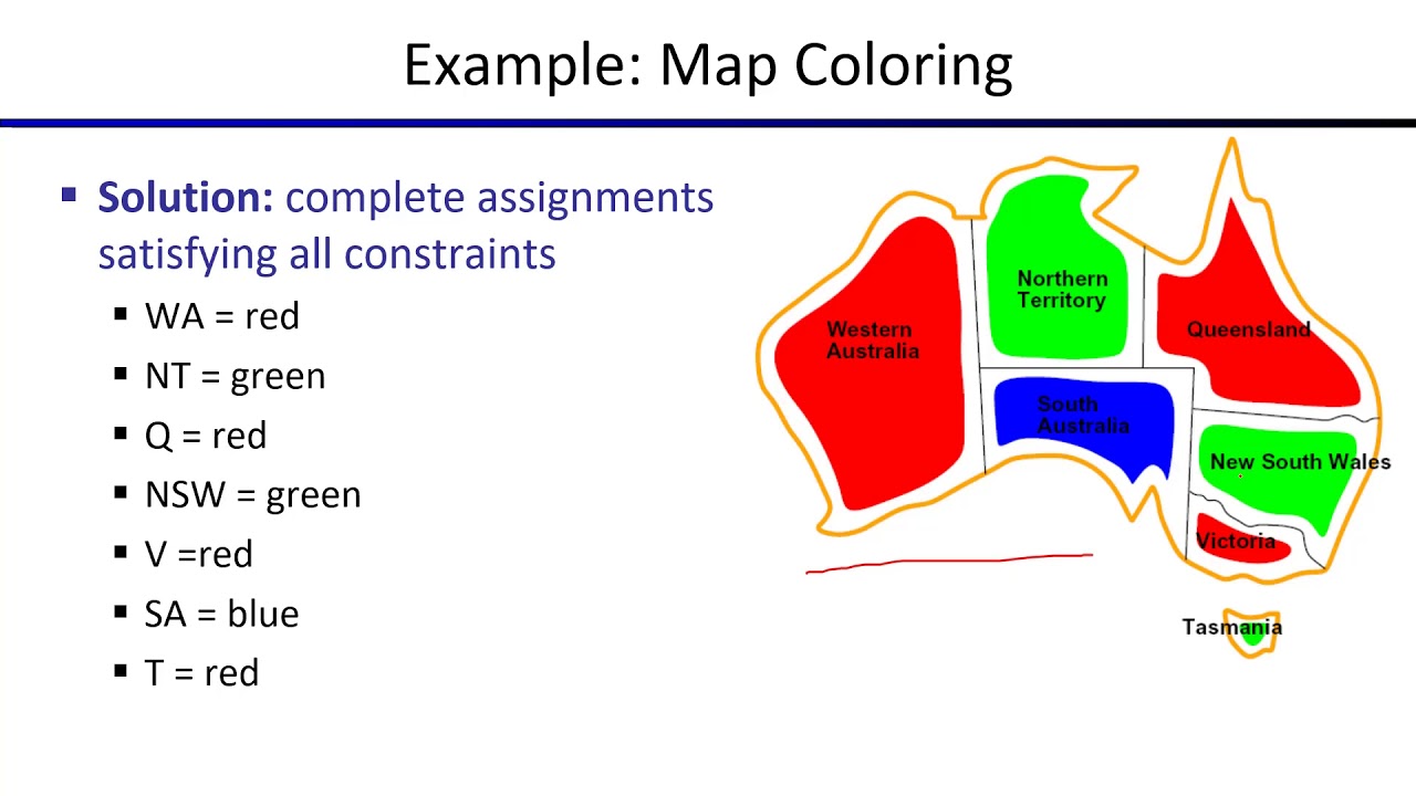 Examples of Constraint Satisfaction Problems (CSP)