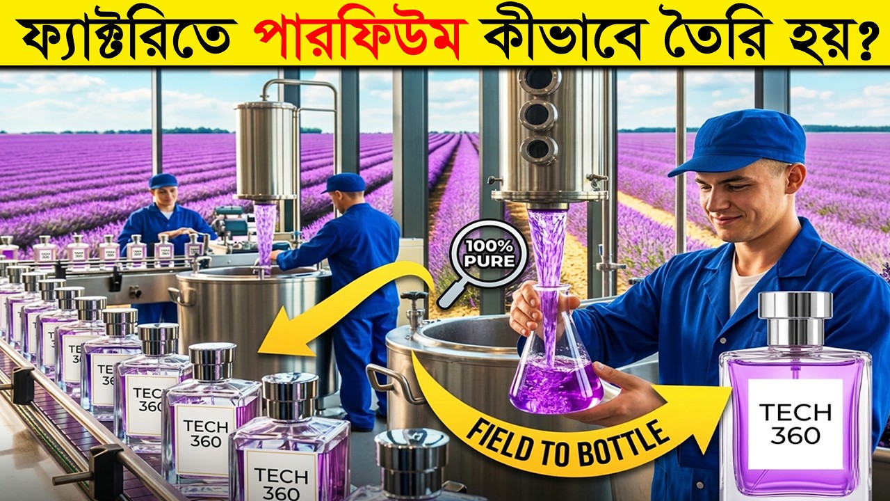 এক বোতল পারফিউমের জন্য লাগে ৫ টন ফুল! পারফিউম তৈরির ভেতরের গোপন প্রক্রিয়া 😲 | How perfume is made