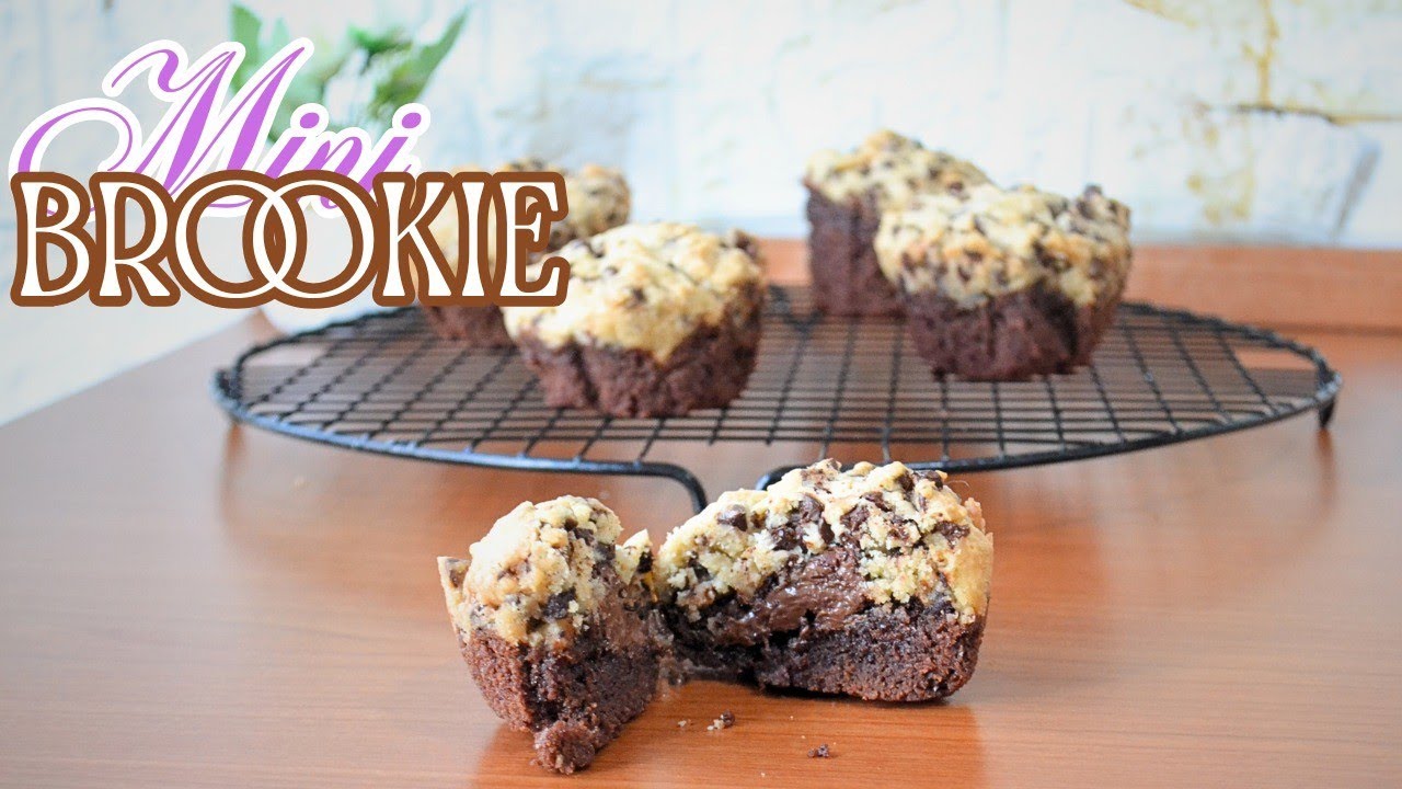 MINI BROOKIE CON CUORE DI NUTELLA | ricetta facile e golosa