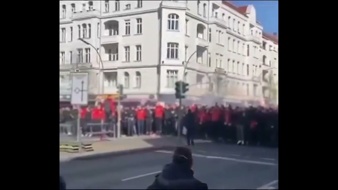 🔴⚪ Union Berlin Corteo before the Derby | Berlin Derby | 09.04.2022