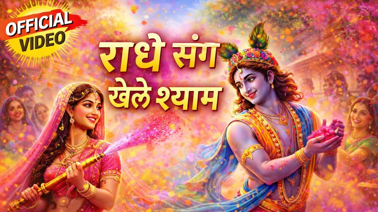 🌸 रंग बरसे वृंदावन में | Radha Krishna Holi Bhajan 2026 | राधे संग खेले श्याम | Female Voice 🌈✨