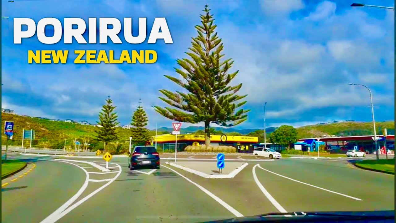 Driving 🚕  around Porirua City Wellington, New Zealand