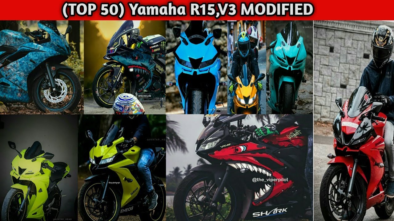 Yamaha R15 V.3 costom modification/ 50 best modified  evear R15v.3  India
