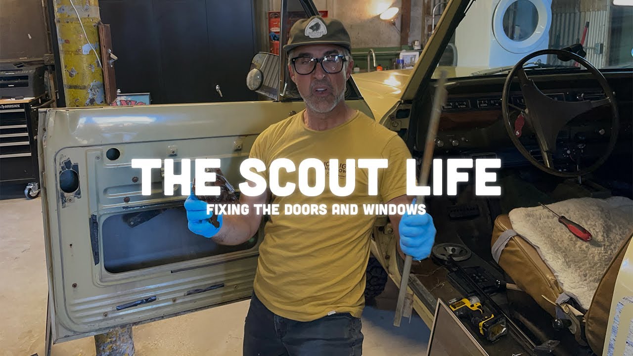 The Scout Life: Window and Door Day on the 1975 International Scout II!!