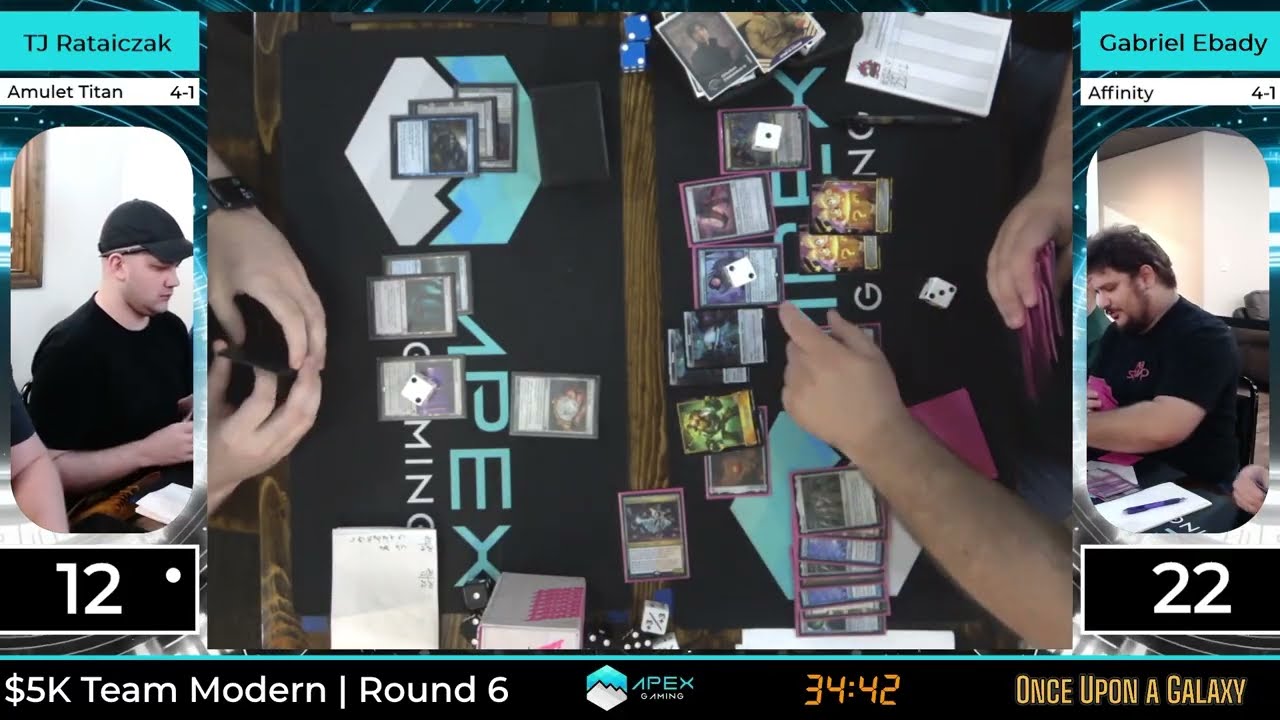$5000 Team ModernAIQ/RCQ | Amulet Titan vs Affinity | Round 6 | 7/27/25