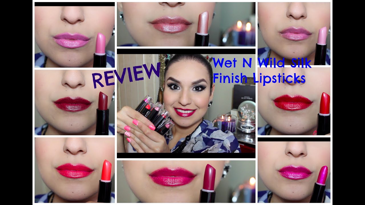 REVIEW + SWATCHES: Wet N Wild Silk Finish Lipsticks♡