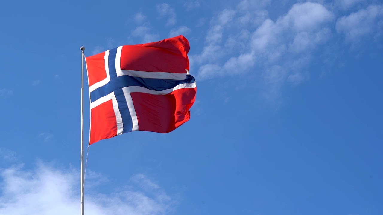 Norsk flagg slowmo