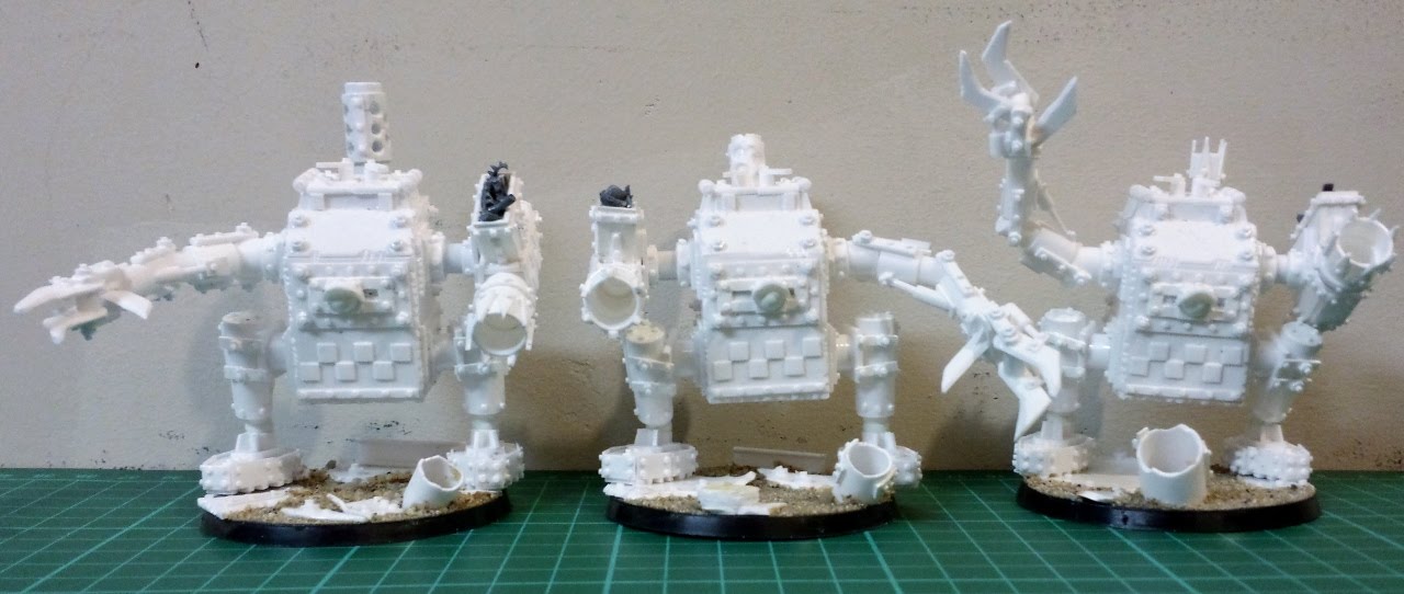 Warhammer 40k Ork Army scratch built killa kans MkII part 1