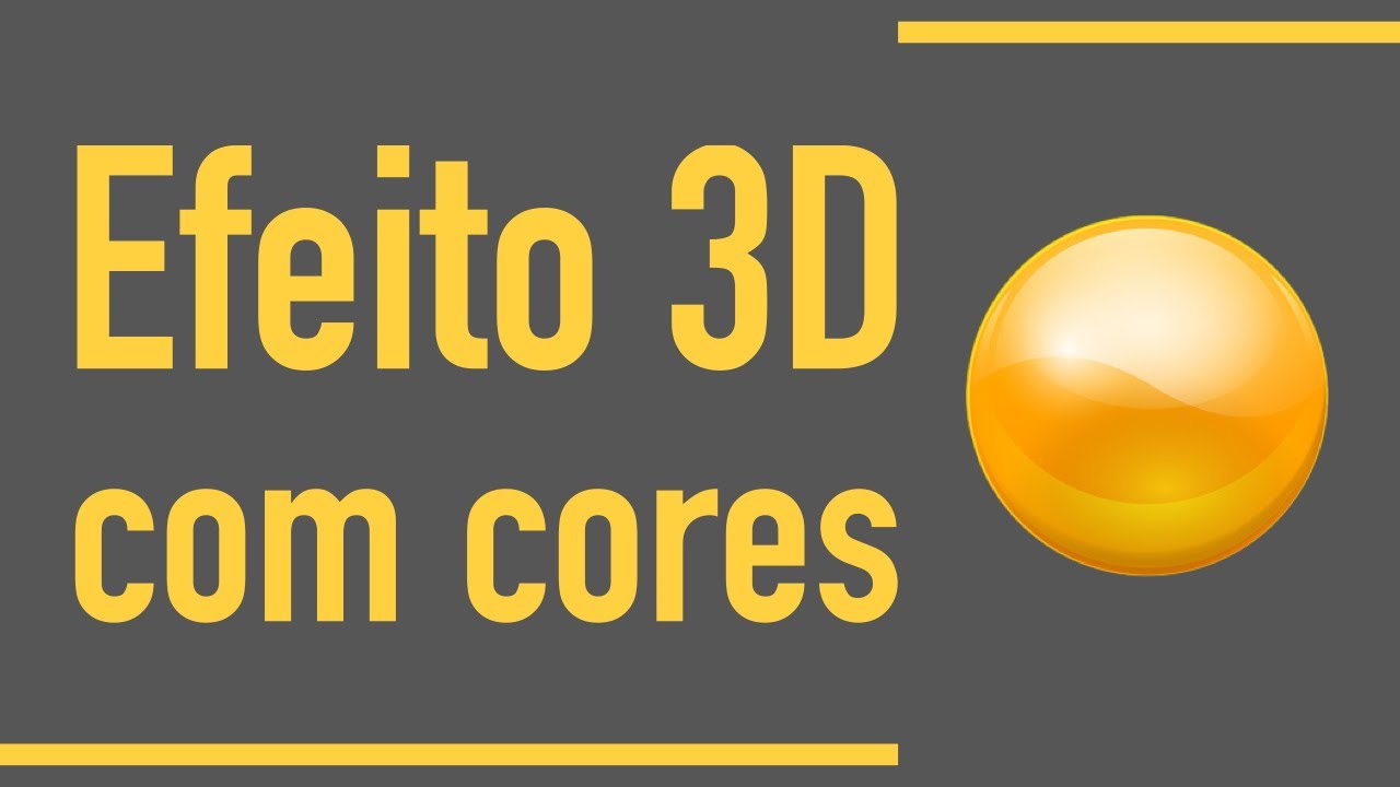Efeito 3d com cores!