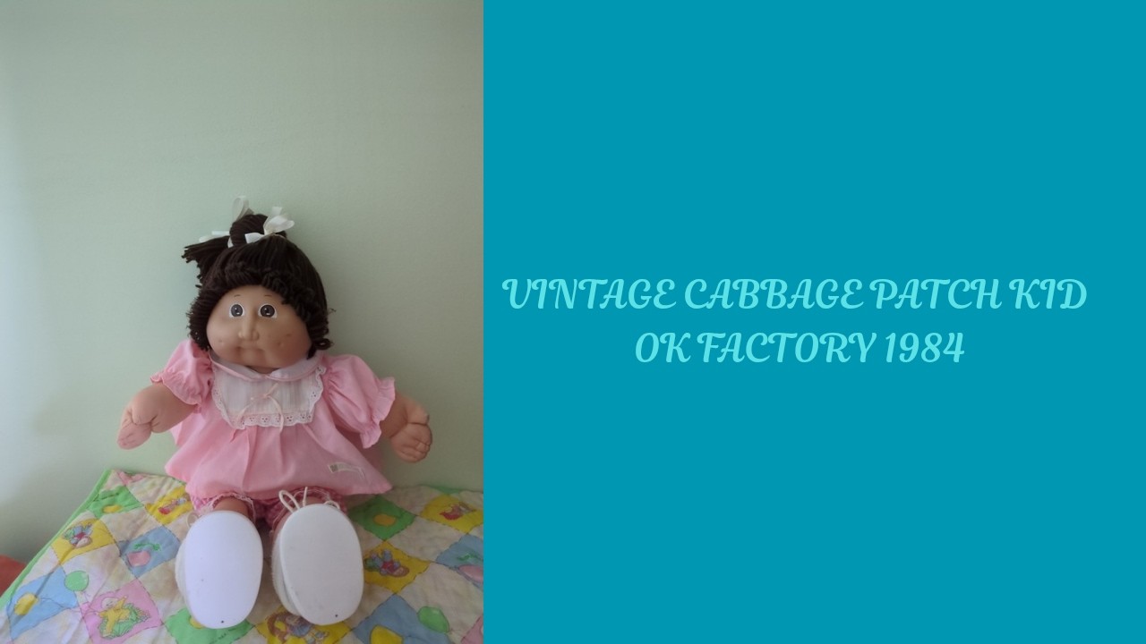 Adult Doll Collector Vintage Cabbage Patch Kid OK Factory 1984👧