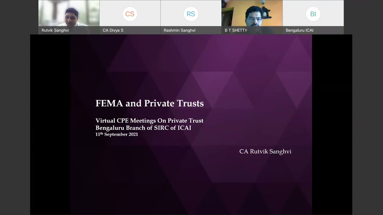 Virtual CPE Meeting&rsquo;s on Private Trust Day-2
