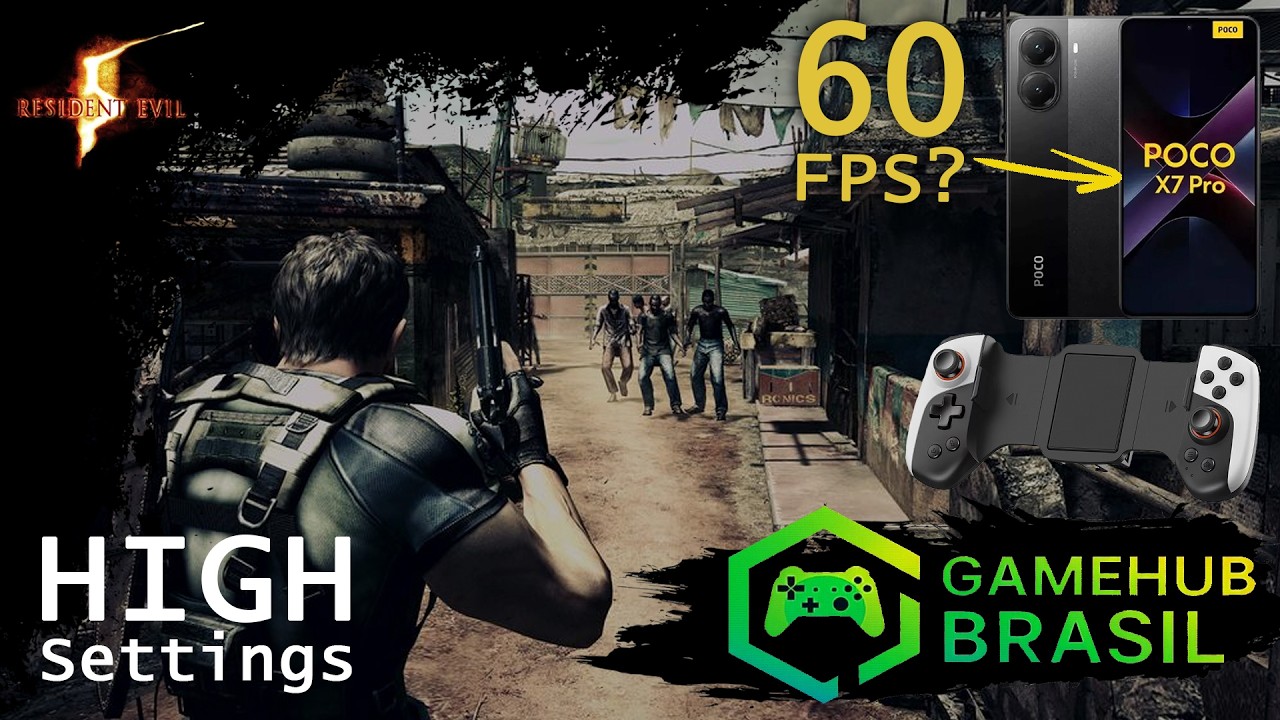 RESIDENT EVIL 5 | GameHub Brasil v2.0 | POCO X7 Pro | 720p HIGH Settings