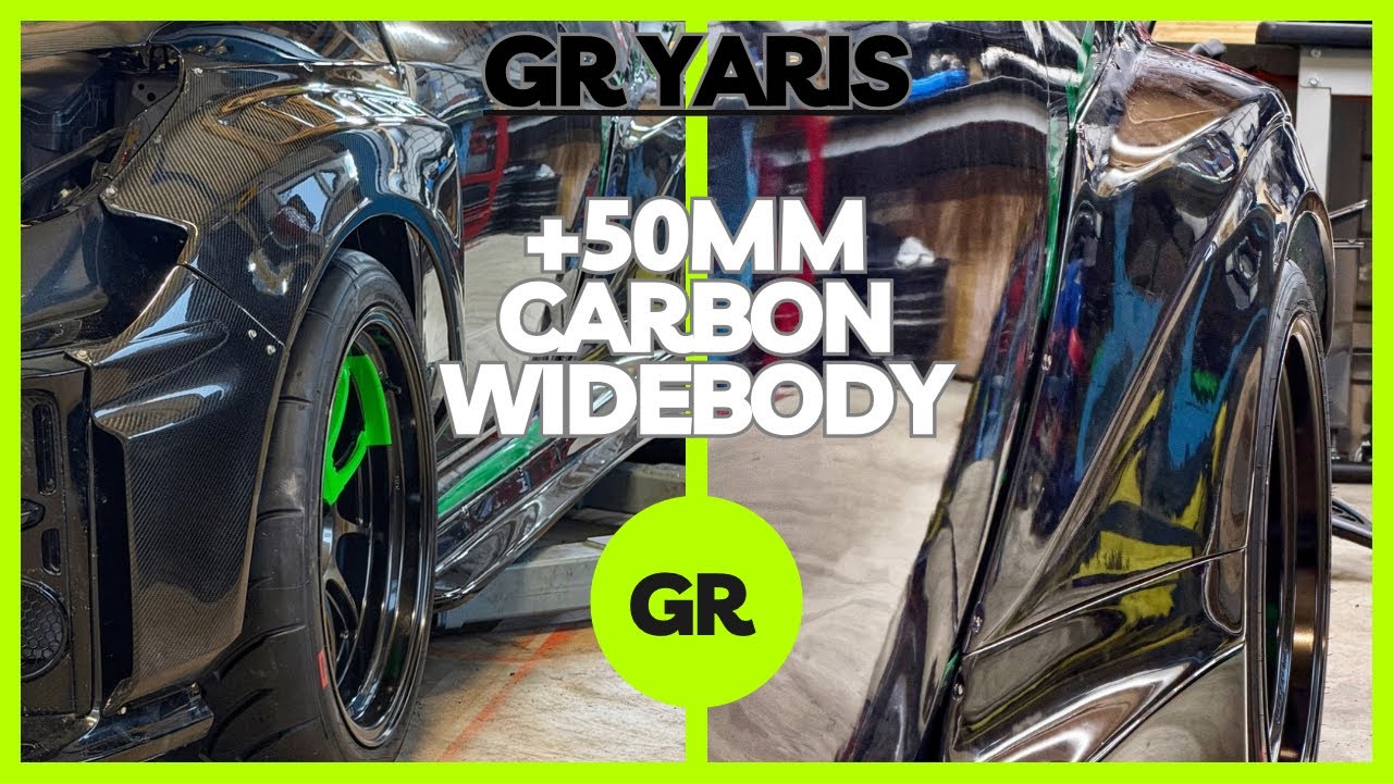Toyota GR Yaris - карбоновый обвес +50 мм с 11-дюймовыми дисками 18 дюймов - обновление