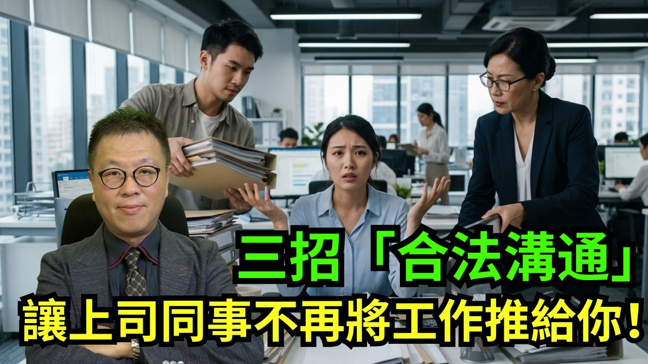 三招「合法溝通」讓上司同事不再將工作狂推給你！｜職場控心術