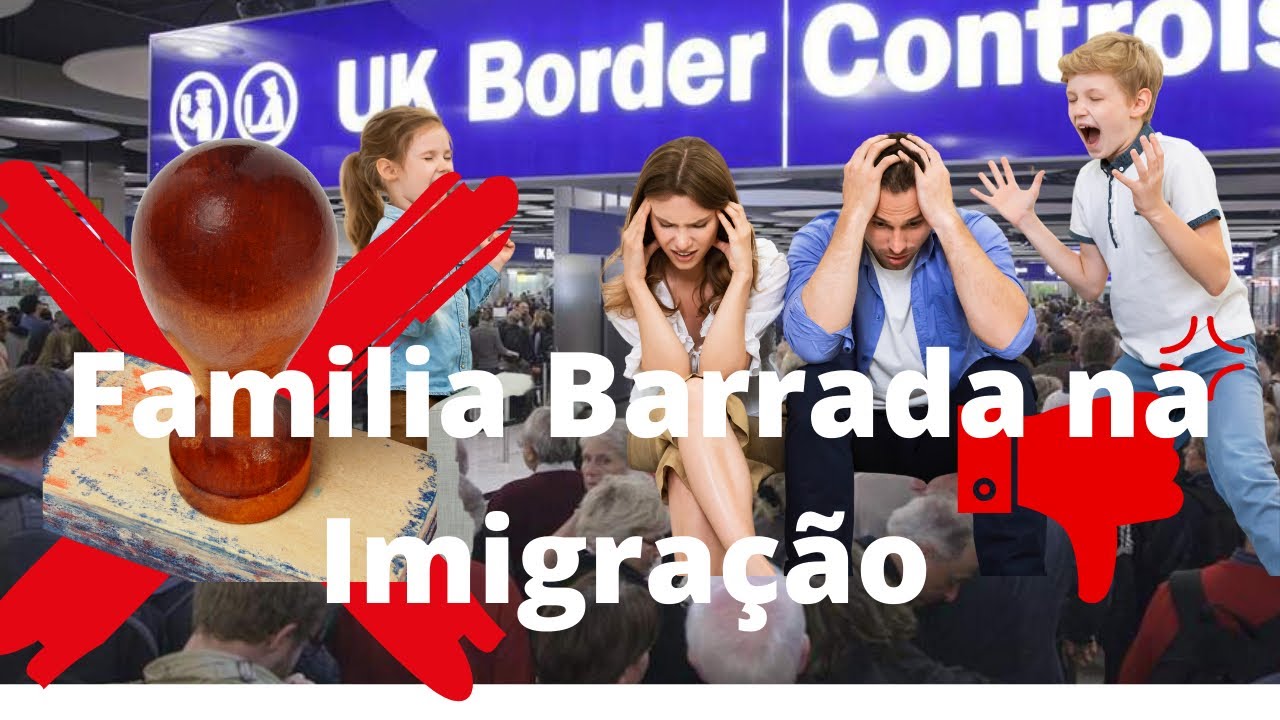 Familia e Barrada na Imigração em Londres #londres #imigração #cuidado #barrado
